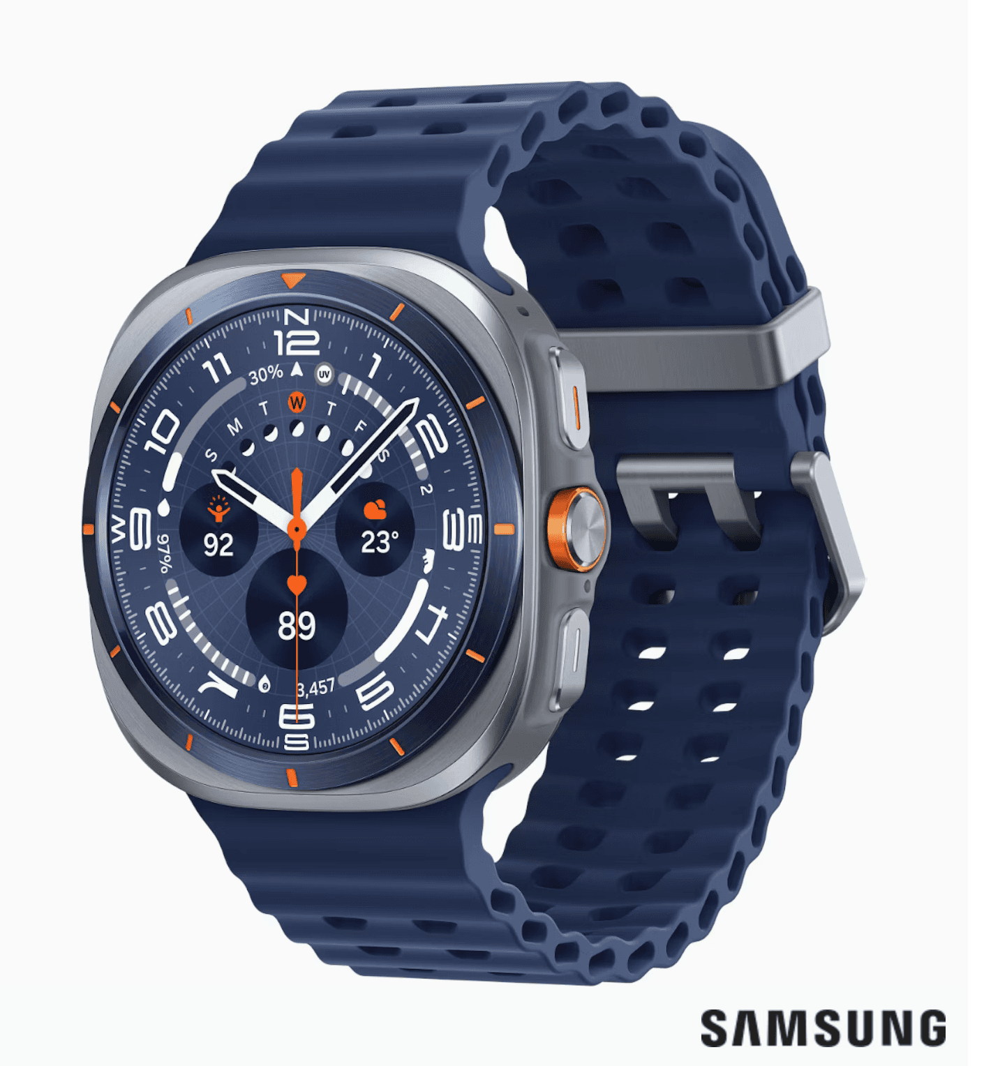 Samsung Galaxy Watch Ultra 2025 LTE 47mm - Titanium Blue for $648.00 was $1296.00 at HN deal image